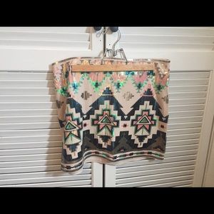 Sparkle sequin mini skirt